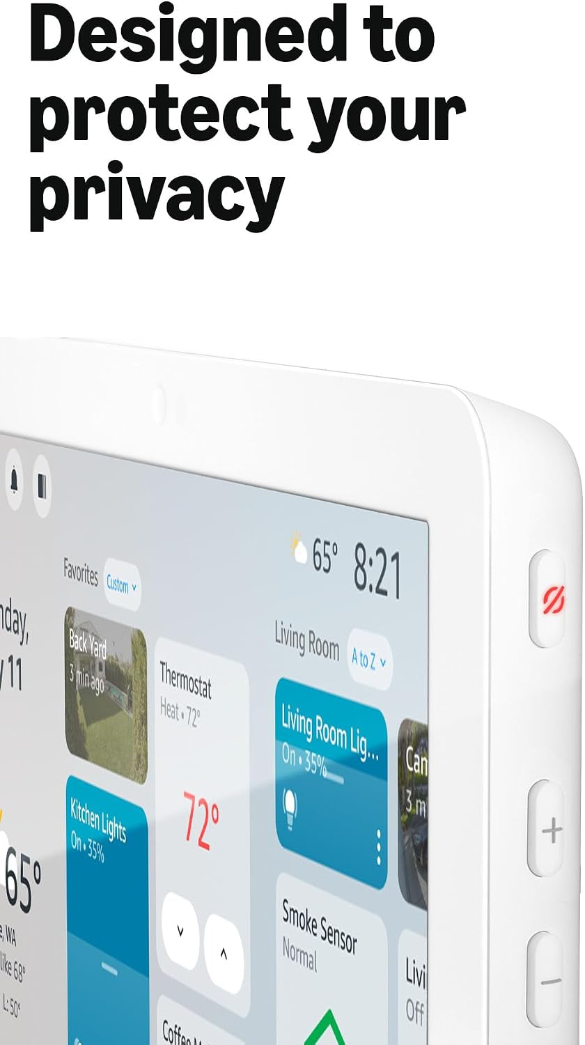 Echo Hub (Newest Model), 8” Smart Home Control Panel, Designed for Alexa+, Compatible with Thousands of Devices