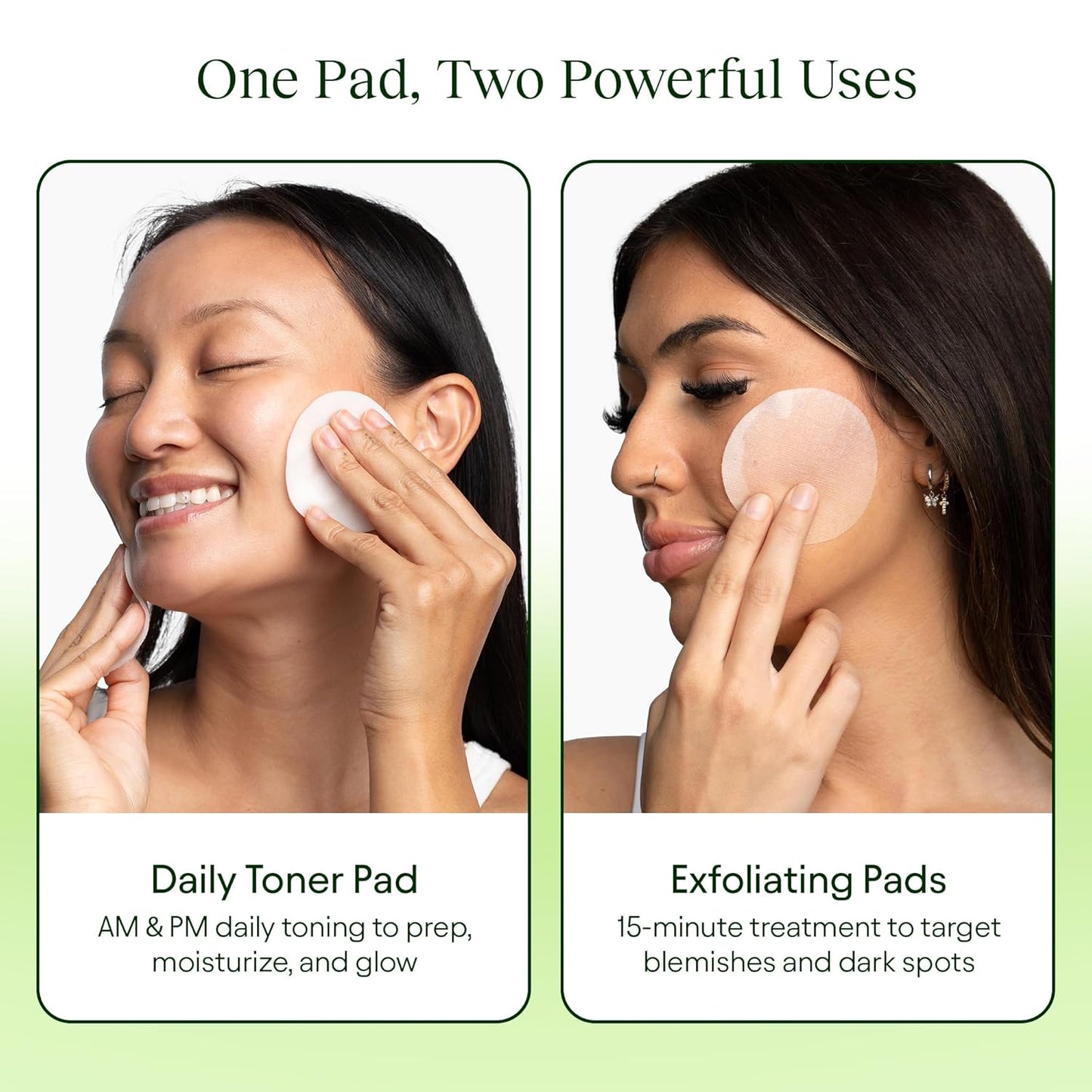 Toning Polish Pads - Korean Skincare for Dark Spots, Wrinkles & Dull Skin - Hydrating Facial Treatment with Snail Mucin, Niacinamide, Peptides & Centella - 100 Count
