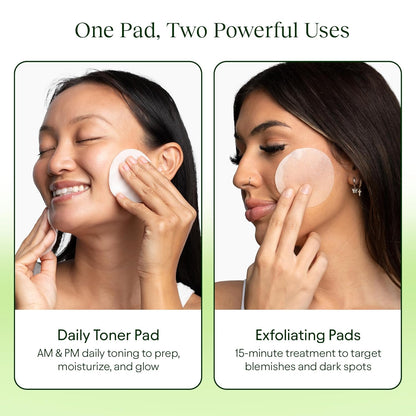Toning Polish Pads - Korean Skincare for Dark Spots, Wrinkles & Dull Skin - Hydrating Facial Treatment with Snail Mucin, Niacinamide, Peptides & Centella - 100 Count