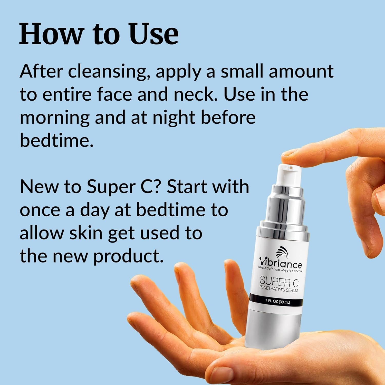 Super C Serum for Mature Skin - All-In-One Vitamin Formula Hydrates, Firms, Lifts, Smooths, Targets Age Spots, Wrinkles, 1 Fl Oz