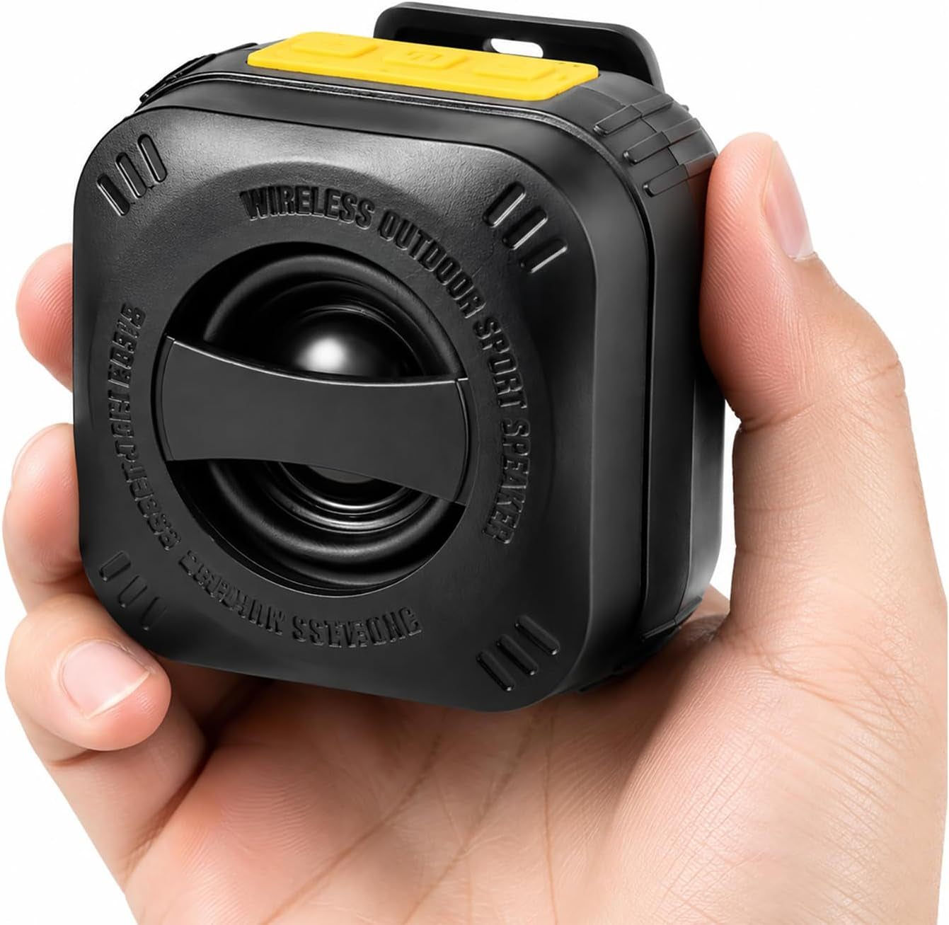 Wearable Bluetooth Speaker Clip On: 5W Wireless Small Portable Audio for Mechanical Tradespeople,Ip56 Waterproof & Dustproof/Built-In Mic for Noisy Jobsite