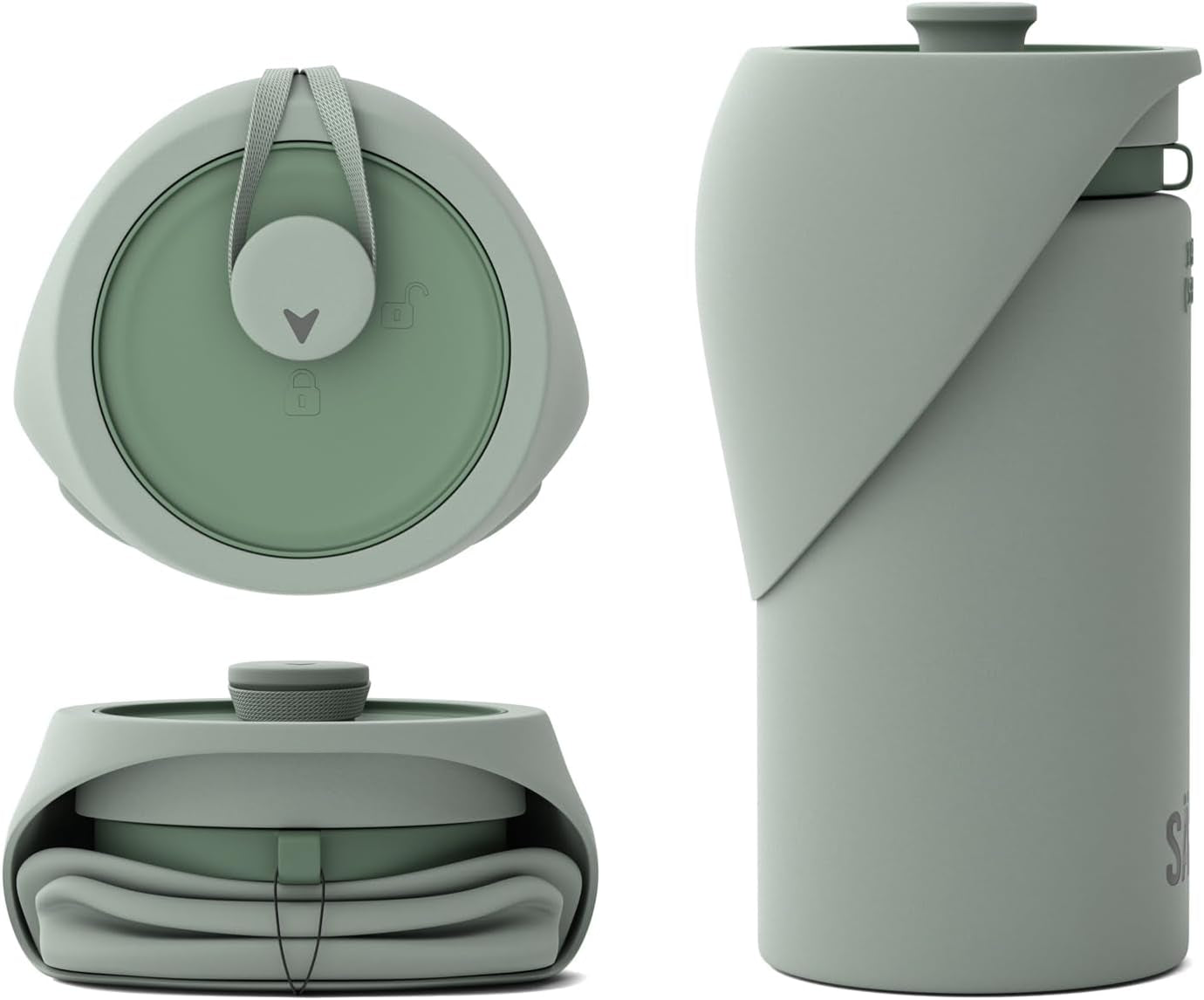 Portable Dog Water Bottle, Collapsible Water Bottle for Dogs Perfect for Walking, Hiking and Outdoors | Works as a Portable Water Bowl | Designed in Montreal - 750Ml