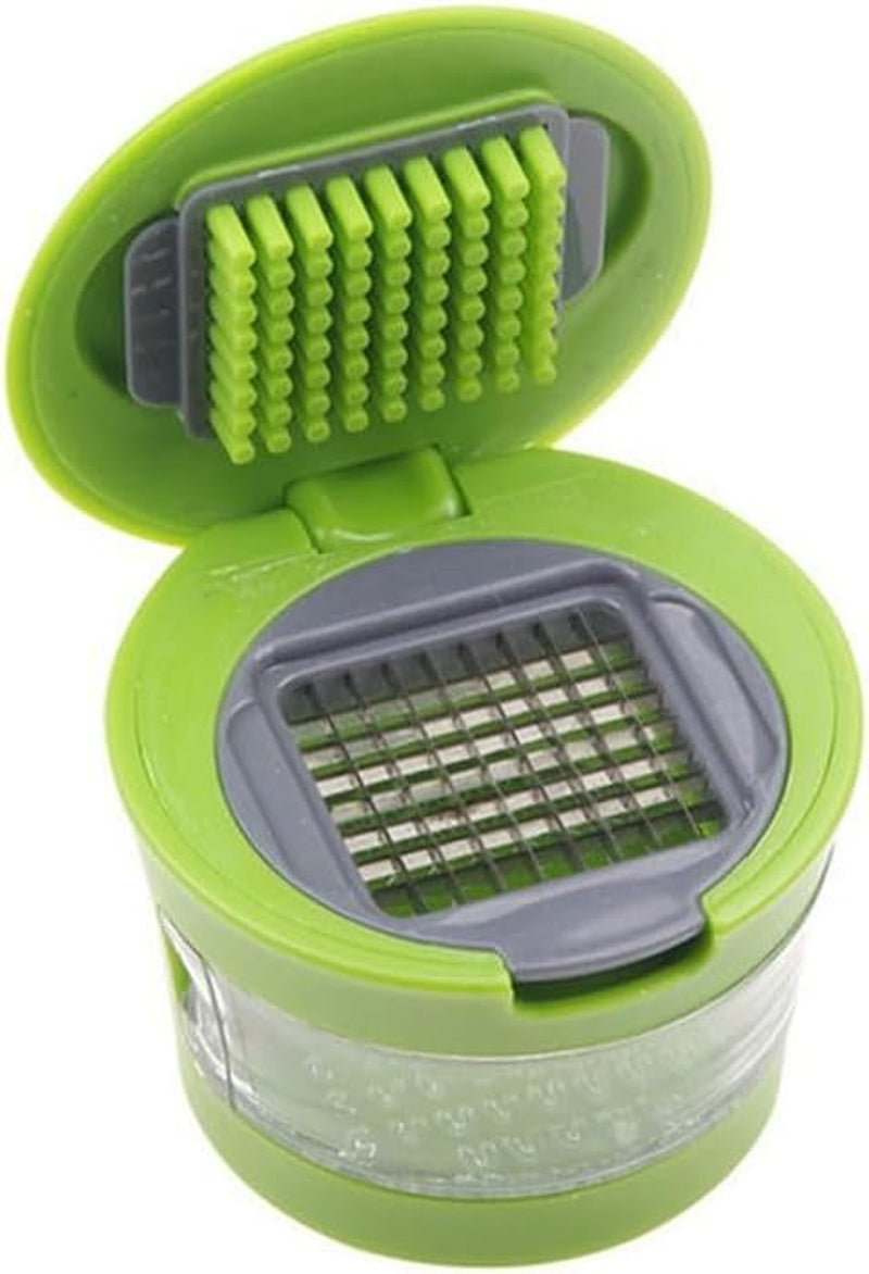 1Pc Premium Stainless Steel Multifunctional Garlic Press, Manual Mincer, Slicer & Grater - Essential Kitchen Gadget for Home and Restaurant Use