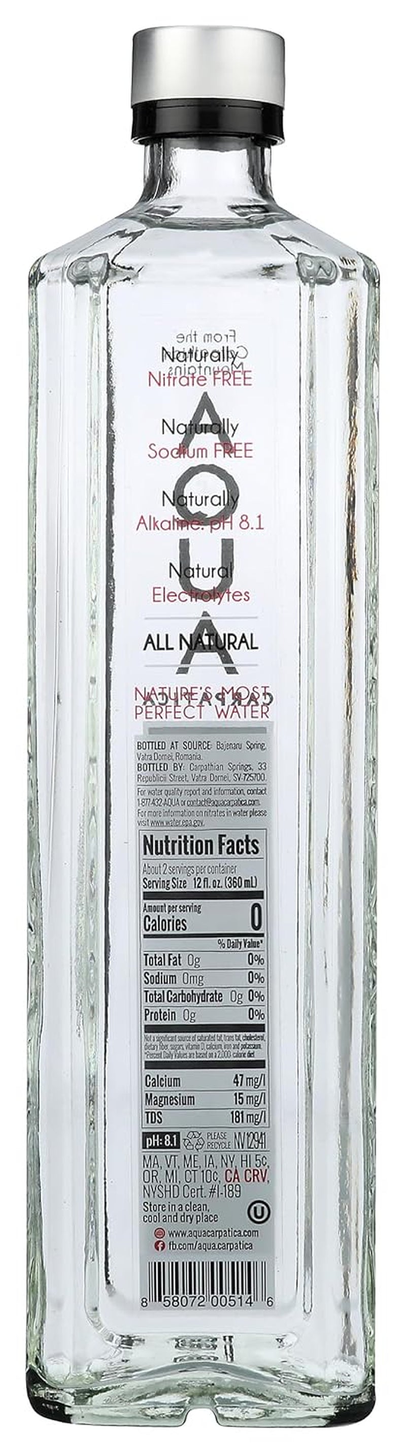 , Water Spring Natural Single, 25.24 Fl Oz