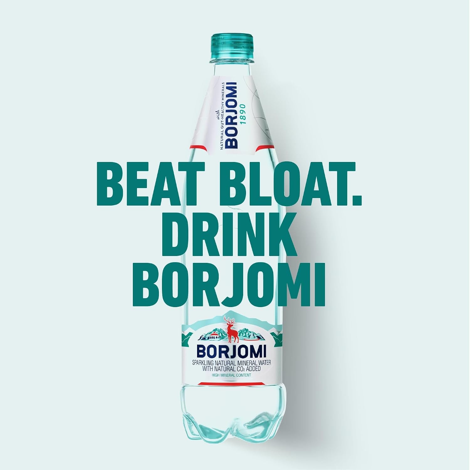 Sparkling Mineral Water with Natural Minerals - Crisp and Bold Taste - PET Bottles - 25.3 Oz, Bottled Water 6 Pack