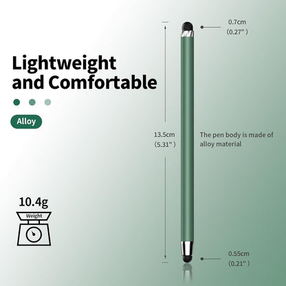 Stylus Pen for Touchscreen(5 Pcs) 2-In-1 Stylus Pen for Ipad | High Sensitivity Precision Suitable for Touch Screens of Iphone/Ipad/Android Tablet(Black/White/Gray/Gold/Dark Green)