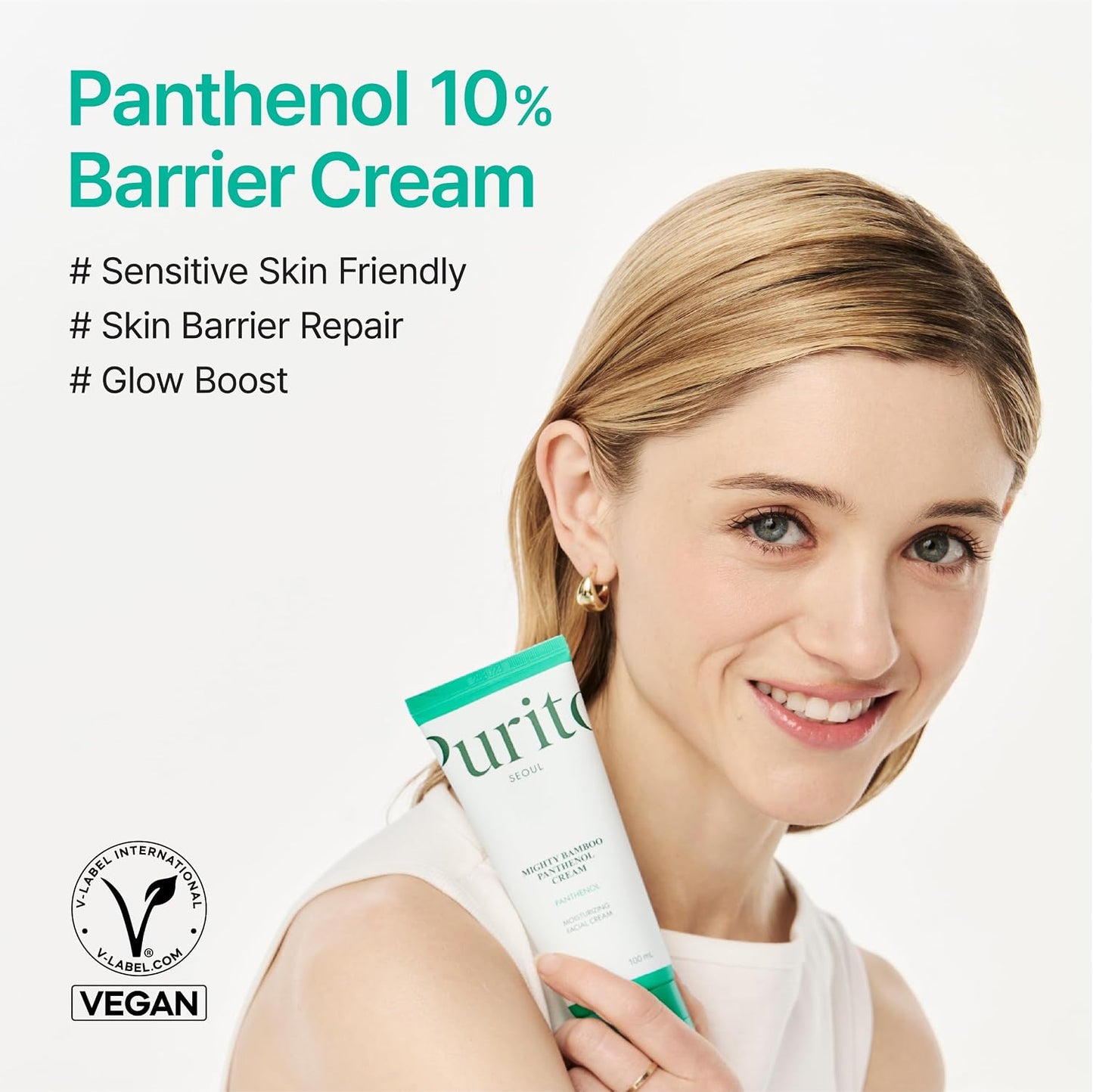 Panthenol 10% Barrier Cream | Face Moisturizer for Skin Barrier Repair | All Skin Types, Sensitive and Blemish-Prone Skin | Non-Comedogenic, Vegan | Korean Skincare, 100Ml, 3.38 Fl.Oz
