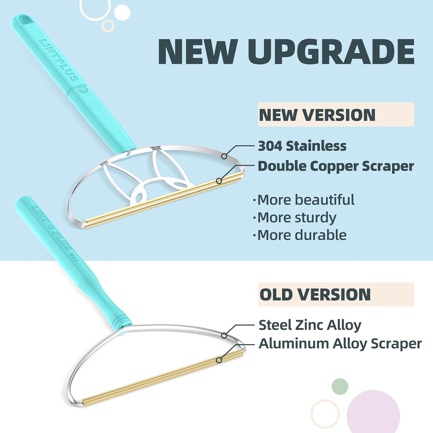 MAX & Pro  Pet Hair Remover Bundle-2-In-1 Adjustable & Fixed Handle Duo, Large + Compact Tools for Carpets, Furniture, Cars, and Tight Spaces