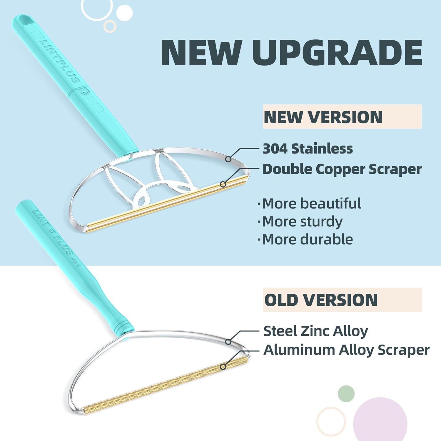 MAX & Pro  Pet Hair Remover Bundle-2-In-1 Adjustable & Fixed Handle Duo, Large + Compact Tools for Carpets, Furniture, Cars, and Tight Spaces