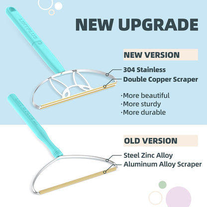 MAX & Pro  Pet Hair Remover Bundle-2-In-1 Adjustable & Fixed Handle Duo, Large + Compact Tools for Carpets, Furniture, Cars, and Tight Spaces