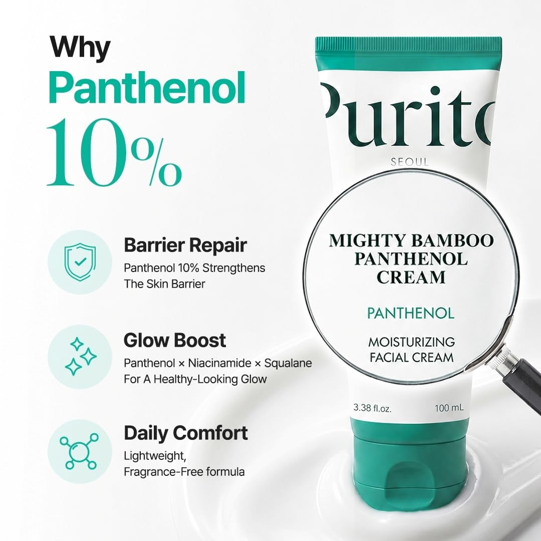 Panthenol 10% Barrier Cream | Face Moisturizer for Skin Barrier Repair | All Skin Types, Sensitive and Blemish-Prone Skin | Non-Comedogenic, Vegan | Korean Skincare, 100Ml, 3.38 Fl.Oz