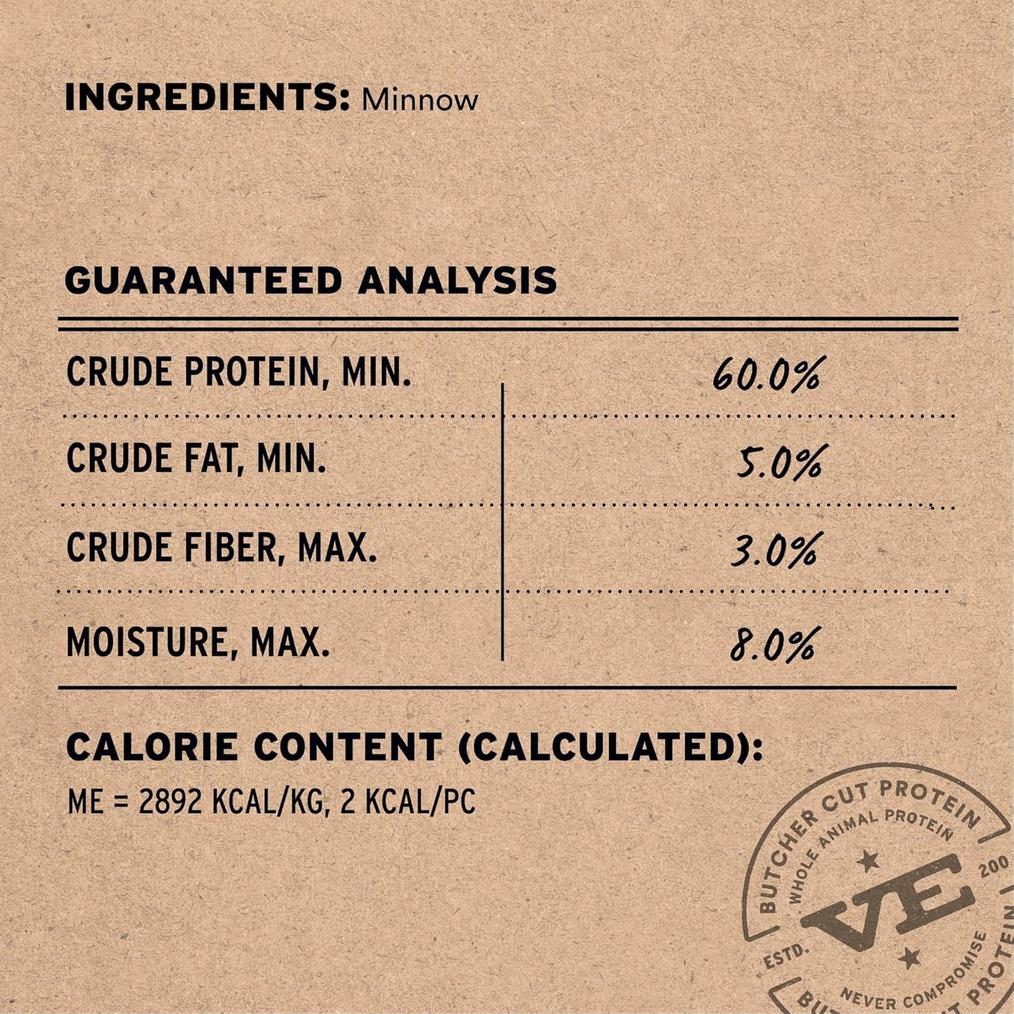 Freeze Dried Minnows Cat Treats | Single Ingredient | Premium Quality | Grain Free, Healthy Treats for Cats, 1 Oz Bag