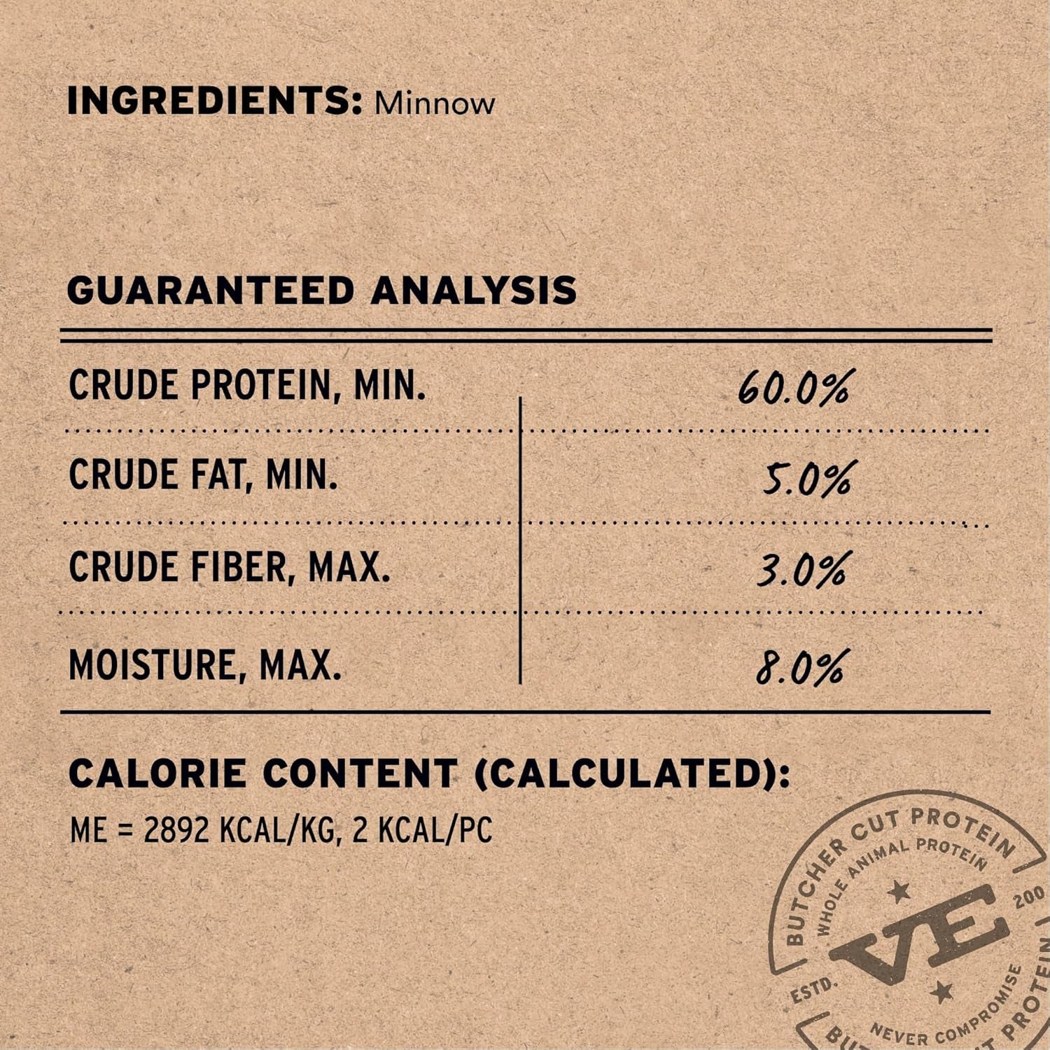 Freeze Dried Minnows Cat Treats | Single Ingredient | Premium Quality | Grain Free, Healthy Treats for Cats, 1 Oz Bag