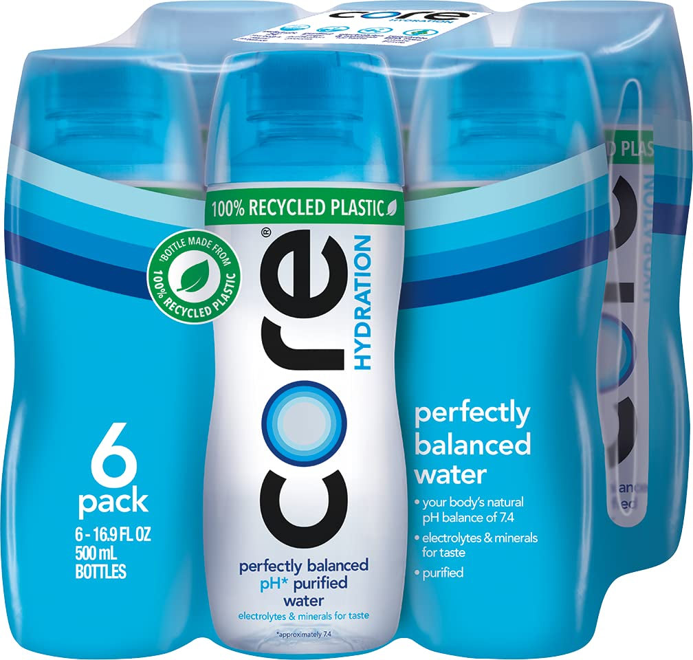 Hydration Nutrient Enhanced Water, 16.9 Fluid Ounce (.5 Liter) Water Bottles, 6 Pack