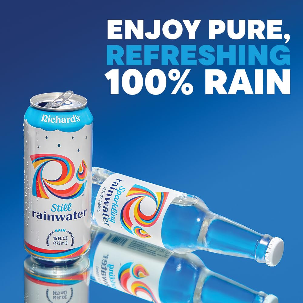 Still Canned Water, 100% Rain, Naturally Purified Drinking Water (16 Fl Oz Aluminum Can, Single)