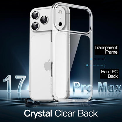 Case for Iphone 17 Pro Max 6.9-Inch, Non-Yellowing Shockproof Phone Bumper Cover, Anti-Scratch Clear Back (Clear)