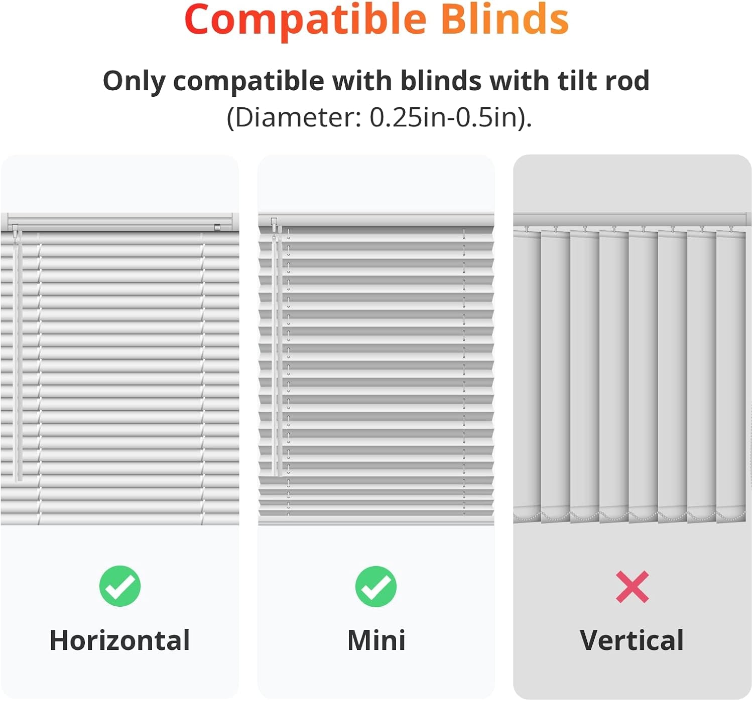 Smart Electric Motorized Blinds Kit - 3Pack with 2.4G Wifi Remote Control, Solar Powered, Compatible with Alexa, Google Home and Siri, Light Sensing Control, Unlimited Group Control