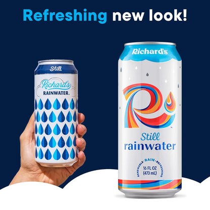 Still Canned Water, 100% Rain, Naturally Purified Drinking Water (16 Fl Oz Aluminum Can, Single)