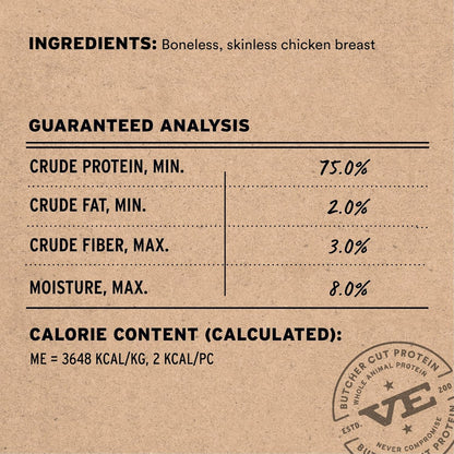 Freeze Dried Dog Treats | Chicken Breast, Single Ingredient | Premium Quality | Grain Free Training Treats for Dogs, 2.1 Oz Bag