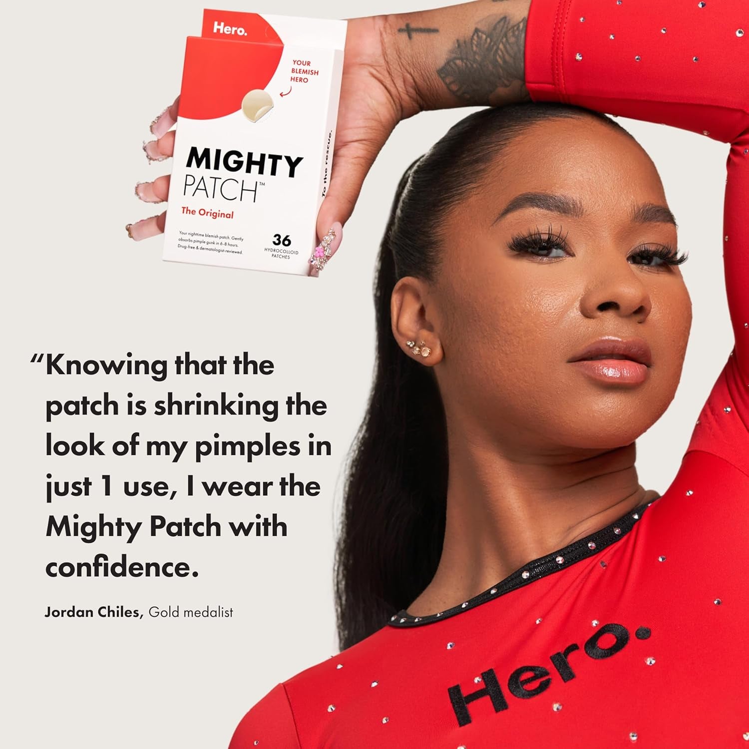 Original from Hero Cosmetics - Hydrocolloid Acne Pimple Patch for Zits and Blemishes, Spot Treatment Stickers for Face and Skin, Vegan and Cruelty Free (36 Count)