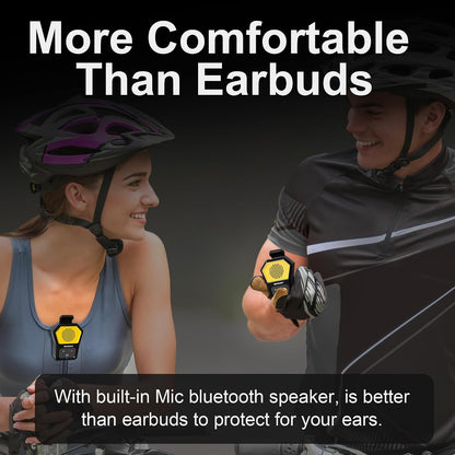 Wearable Bluetooth Speaker, Portable Wireless Clip-On Mini Water-Resistant Speaker, 12H Playtime, Built-In Mics for Hands-Free, Small Wireless Bluetooth for Jobsite/Sports/Outdoor