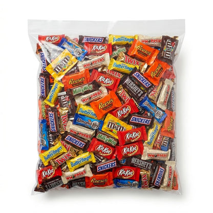 Variety Chocolate Pack – Bulk Assortment of Individually Wrapped Fun Size Chocolate Bars & Treats – Milk Chocolate, Caramel, Peanut Butter & More – Perfect for Sharing & Gifting (2 LB)