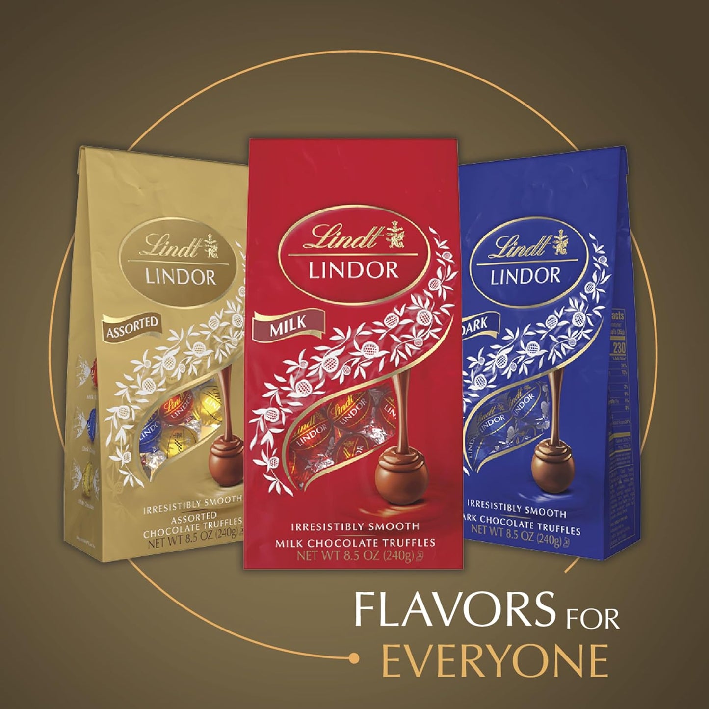 , Assorted Chocolate Candy Truffles, Chocolate with Smooth, Melting Truffle Center, 5.1 Ounce