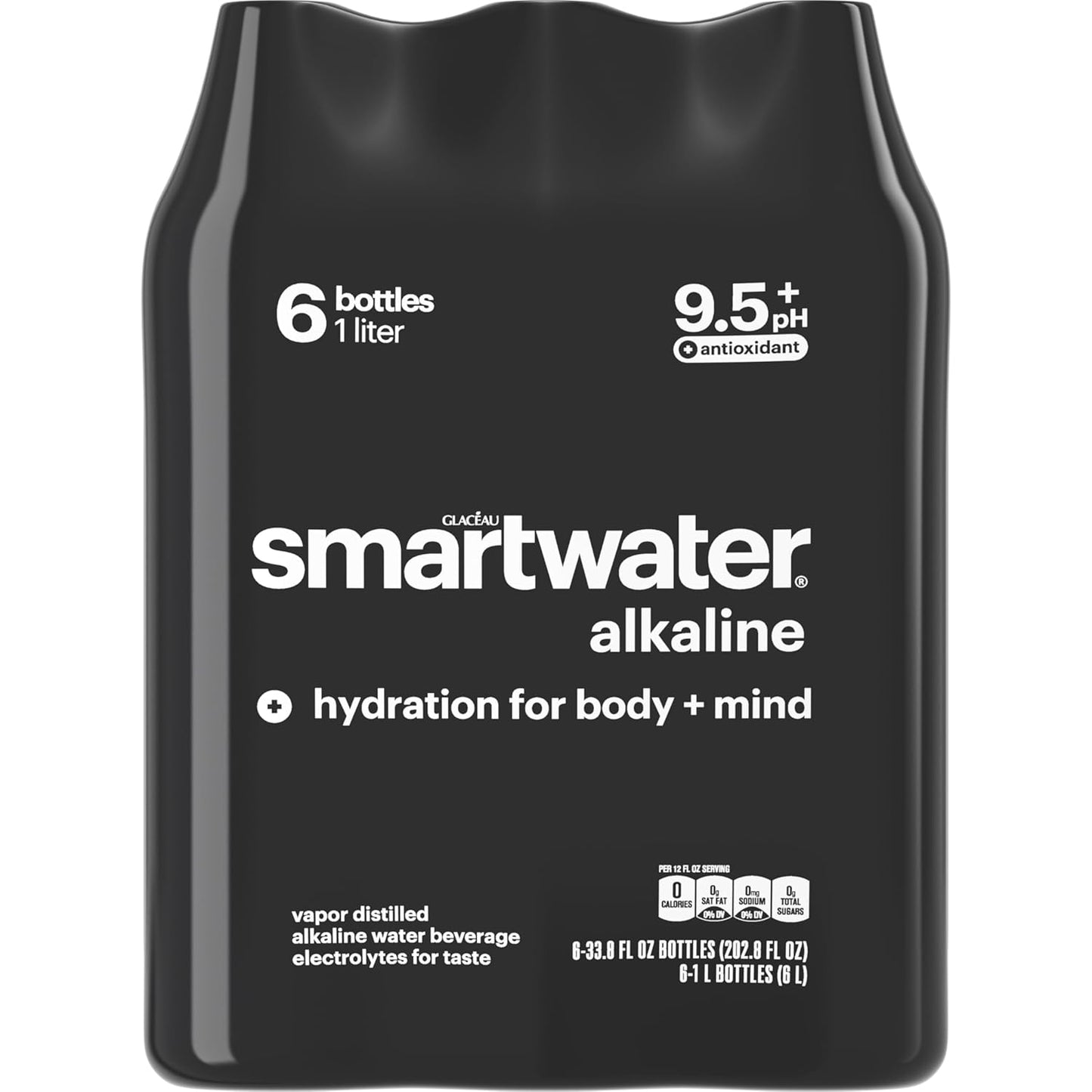 Smartwater Alkaline with Antioxidant 1L 6Pk