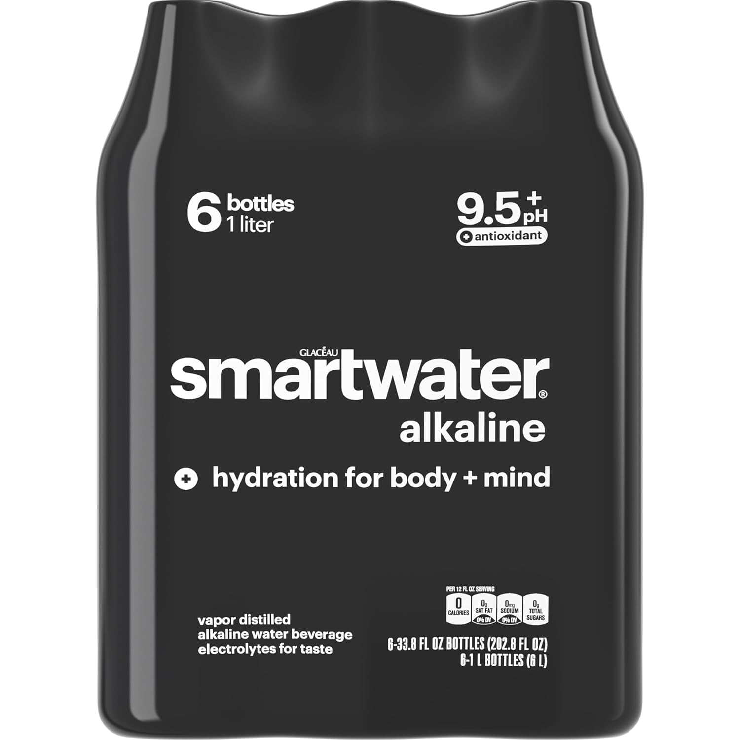 Smartwater Alkaline with Antioxidant 1L 6Pk