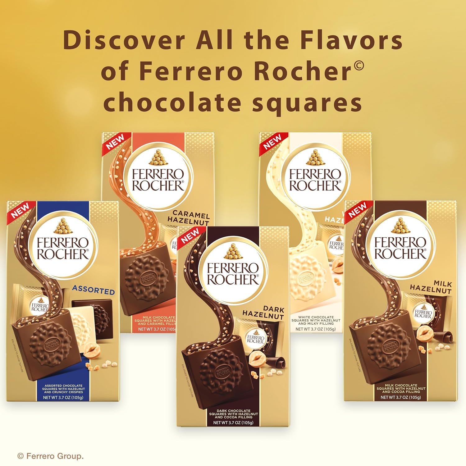 Premium Assorted Chocolate Squares, Individually Wrapped Chocolates, Great for Sharing or Gifting, 3.7 Oz