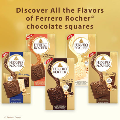 Premium Assorted Chocolate Squares, Individually Wrapped Chocolates, Great for Sharing or Gifting, 3.7 Oz