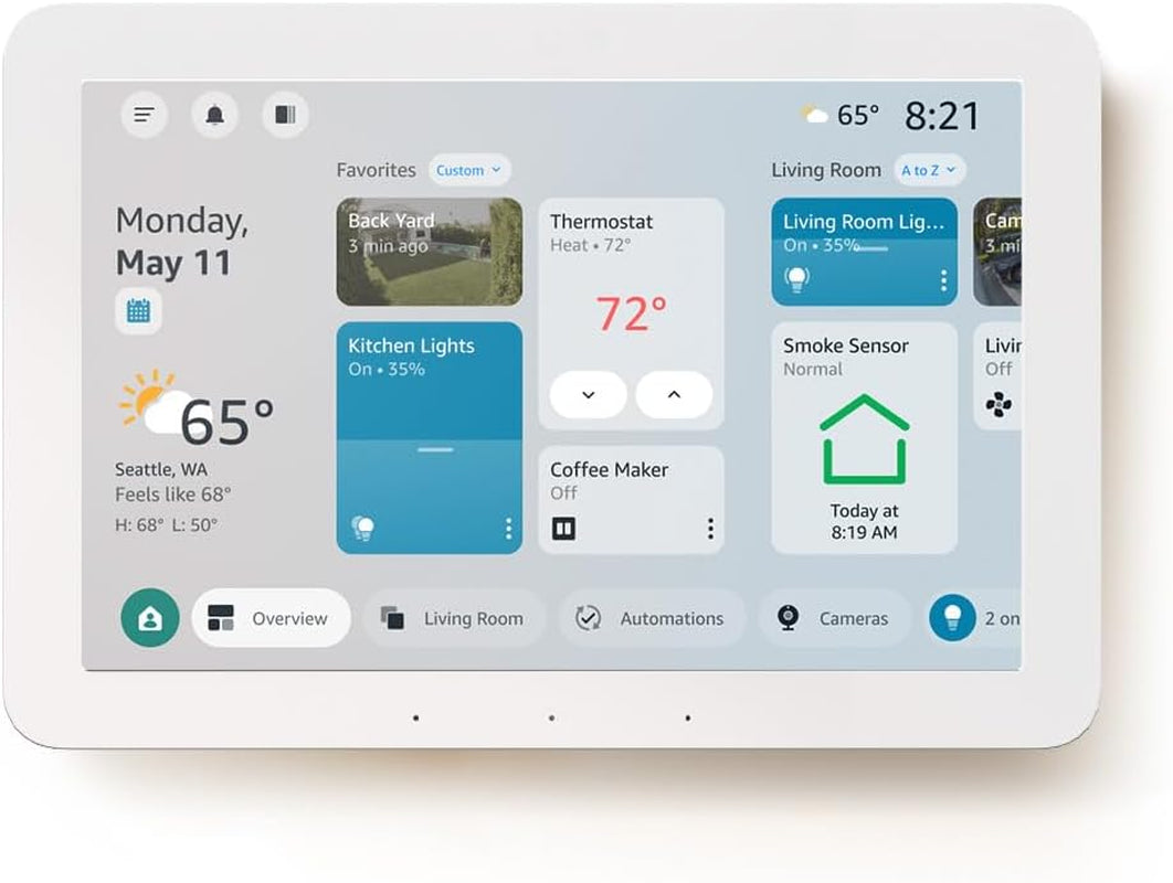Echo Hub (Newest Model), 8” Smart Home Control Panel, Designed for Alexa+, Compatible with Thousands of Devices