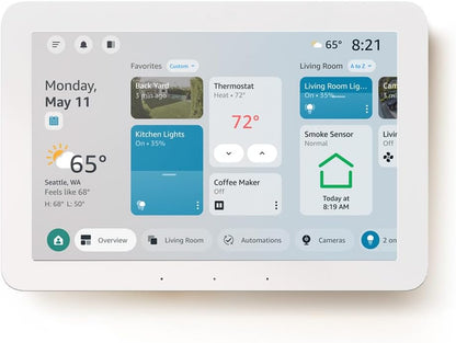 Echo Hub (Newest Model), 8” Smart Home Control Panel, Designed for Alexa+, Compatible with Thousands of Devices
