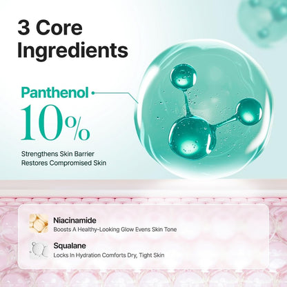 Panthenol 10% Barrier Cream | Face Moisturizer for Skin Barrier Repair | All Skin Types, Sensitive and Blemish-Prone Skin | Non-Comedogenic, Vegan | Korean Skincare, 100Ml, 3.38 Fl.Oz