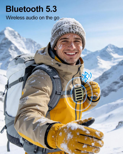 Wearable Bluetooth Speaker Mini Clip on Wireless Speaker, IPX5 Waterproof, 25H Playtime, Built in Mic for Hands Free Calls & Music, Ultra Portable Small Bluetooth Speakers for Outdoor & Jobsite Use