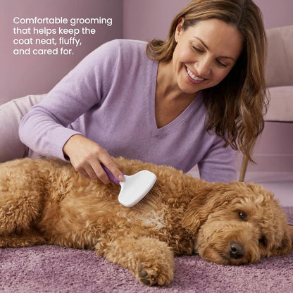 Poodle Pet Slicker Brush - for Dogs, Cats, Rabbits - Matted/Loose Fur, Knots - Suitable for Doodle/Goldendoodle Grooming and Shredding Short/Long Hair