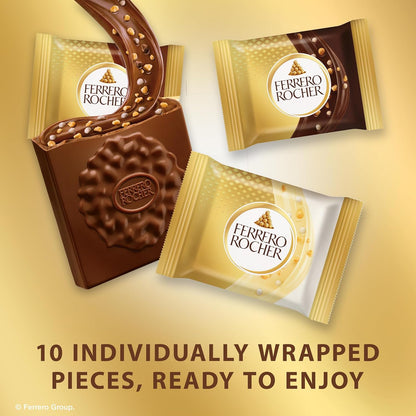 Premium Assorted Chocolate Squares, Individually Wrapped Chocolates, Great for Sharing or Gifting, 3.7 Oz