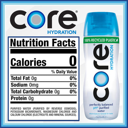 Hydration Nutrient Enhanced Water, 16.9 Fluid Ounce (.5 Liter) Water Bottles, 6 Pack
