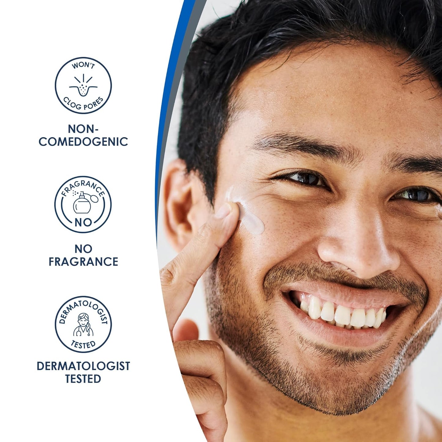Daily Facial Moisturizer with Ceramides and Hyaluronic Acid - Formulated without Common Irritants for Those with Sensitive Skin, 3 Fl Oz (Pack of 1)