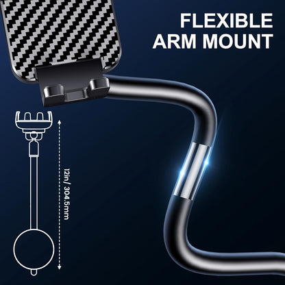 Phone Holders for Your Car [Long Flexible Neck] Car Phone Mount [Anti-Shake Stabilizer] Cell Phone Holder Car for Dashboard Windshield Automotive Accessories Fit for Iphone Android Smartphone