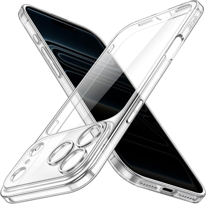 Slim Case for Iphone 17 Pro Max 6.9-Inch with Camera Lens Full Protection, Ultra-Thin Lightweight Clear Minimalist Protective Phone Cover (Clear)