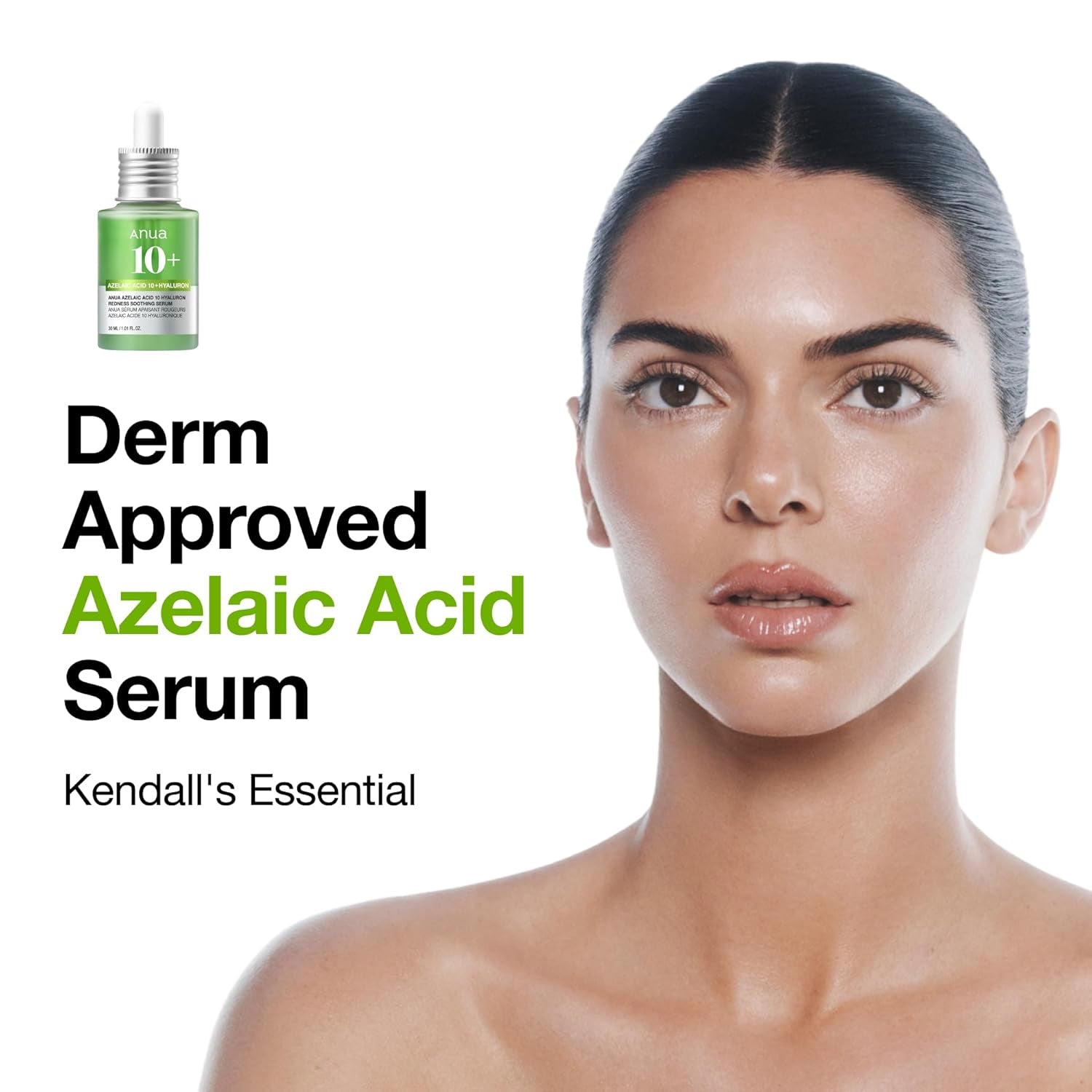 Azelaic Acid 10 Hyaluron Redness Soothing Serum, Facial Serum for Blemish-Prone & Oily-Prone Skin, Lightweight & Hydrating Blemish Care, Hyaluronic Acid, Korean Skincare, 1.01 Fl Oz.