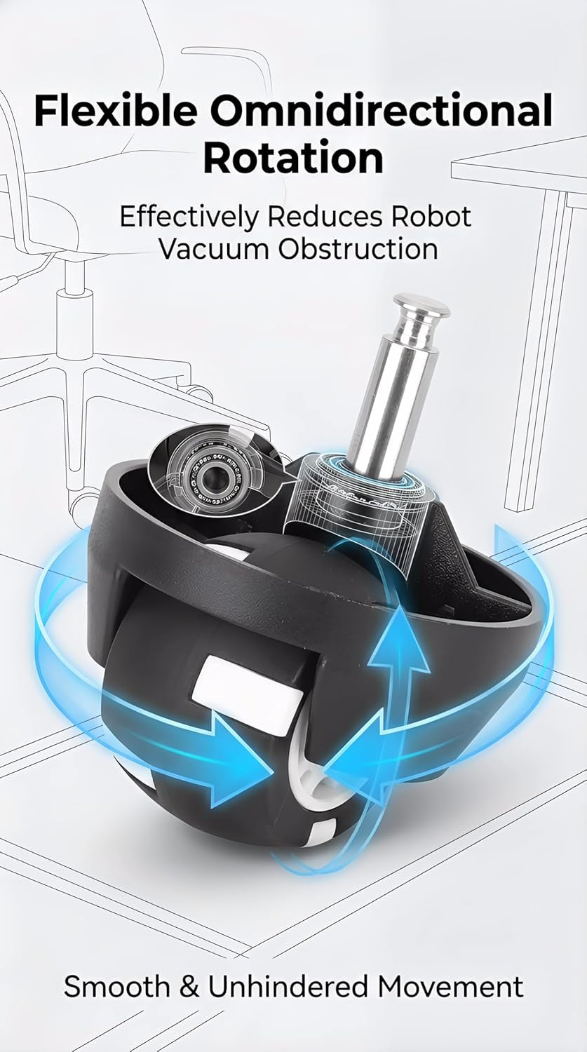 Robot Vacuum Universal Wheel, Vacuum Cleaner Roller Wheel Suitable for Eufy Robovac 11S/Robovac 30