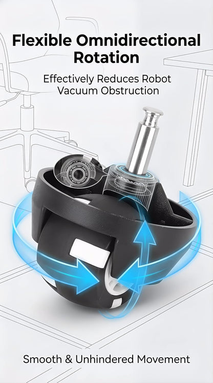 Robot Vacuum Universal Wheel, Vacuum Cleaner Roller Wheel Suitable for Eufy Robovac 11S/Robovac 30