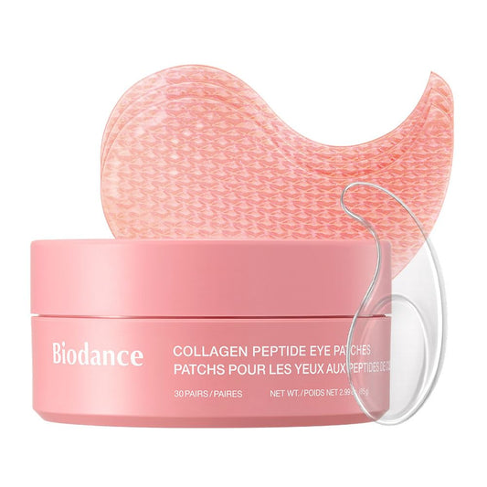 Collagen Peptide Eye Patches, anti Wrinkle & Smile Line Patches for Face, under Eye Mask for Fine Lines & Eye Bags, Travel Essentials & Self Care Gifts for Women, Korean Skin Care (60 Count)