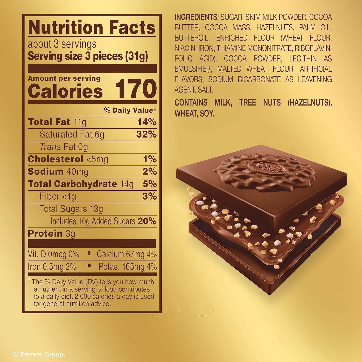 Premium Assorted Chocolate Squares, Individually Wrapped Chocolates, Great for Sharing or Gifting, 3.7 Oz