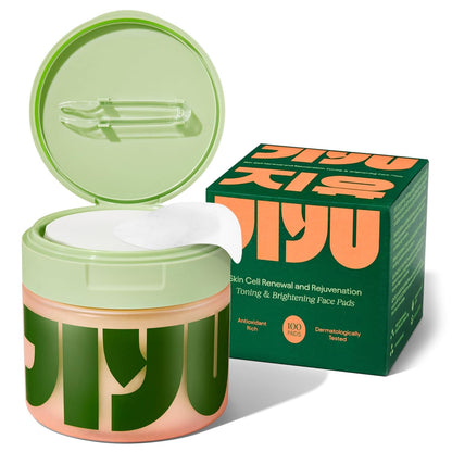 Toning Polish Pads - Korean Skincare for Dark Spots, Wrinkles & Dull Skin - Hydrating Facial Treatment with Snail Mucin, Niacinamide, Peptides & Centella - 100 Count