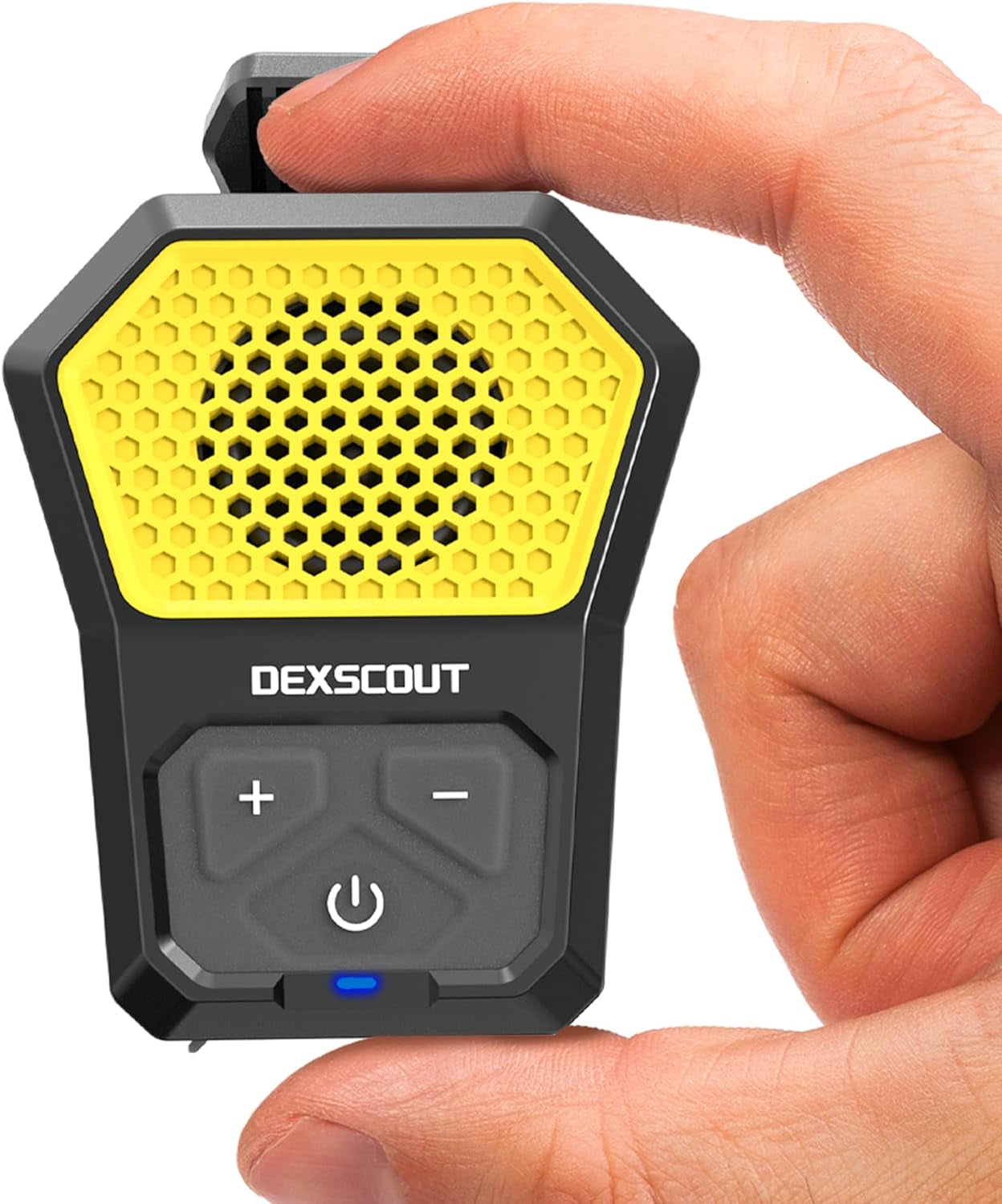 Wearable Bluetooth Speaker, Portable Wireless Clip-On Mini Water-Resistant Speaker, 12H Playtime, Built-In Mics for Hands-Free, Small Wireless Bluetooth for Jobsite/Sports/Outdoor