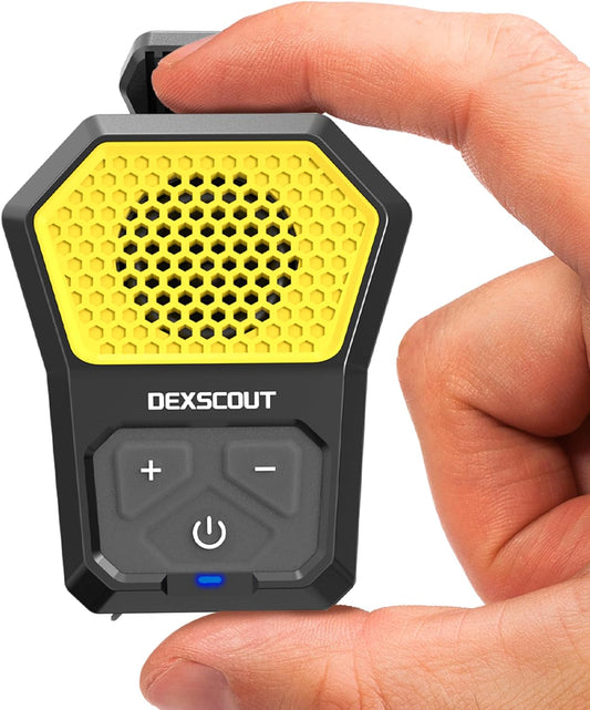Wearable Bluetooth Speaker, Portable Wireless Clip-On Mini Water-Resistant Speaker, 12H Playtime, Built-In Mics for Hands-Free, Small Wireless Bluetooth for Jobsite/Sports/Outdoor