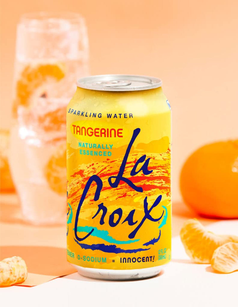 La Croix Sparkling Water, Tangerine, 12 Fl Oz (Pack of 8)